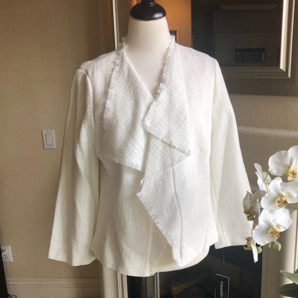 NWT Karl Lagerfield Tweed Blazer